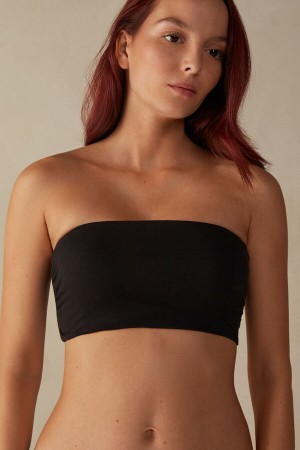 Intimissimi Katoenen Bra Top Zwart | BEICD73259